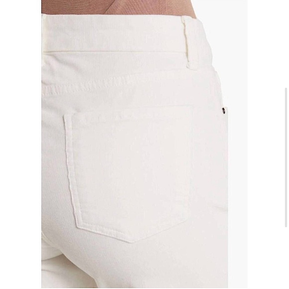 KUT FROM THE KLOTH meg high rise fab ab raw hem denim jeans in optic white - Picture 14 of 14